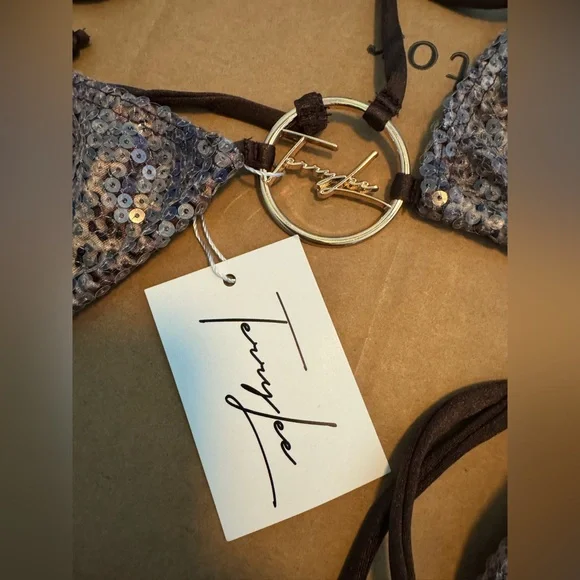 Terry Lee MIRANDA 3 PIECE SWIM in Leopard Brown made in Miami - Picture 6 of 9